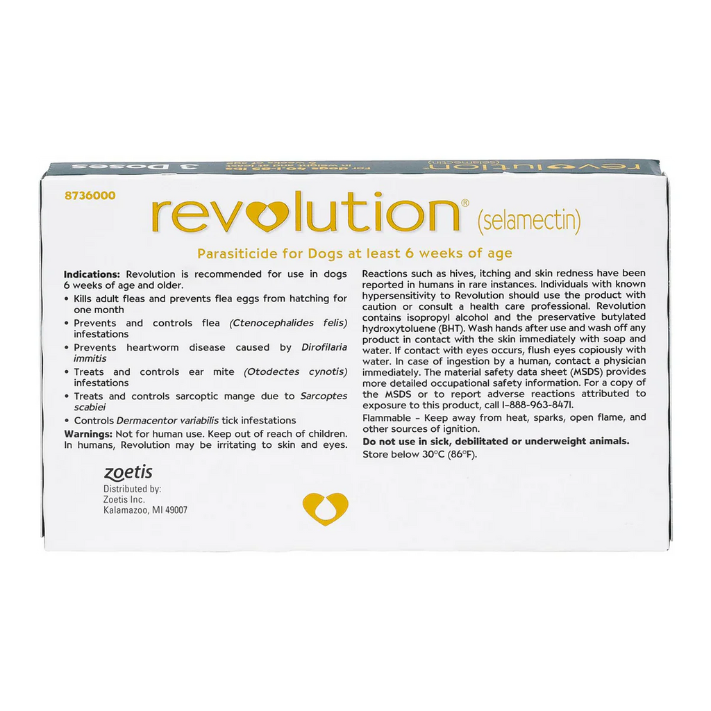 Revolution Topical Solution for Dogs, 40.1-85 lbs - 1 Pipette