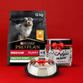 PRO PLAN® Medium Puppy with OPTISTART® Rich in Chicken + Treats & Bowl Free
