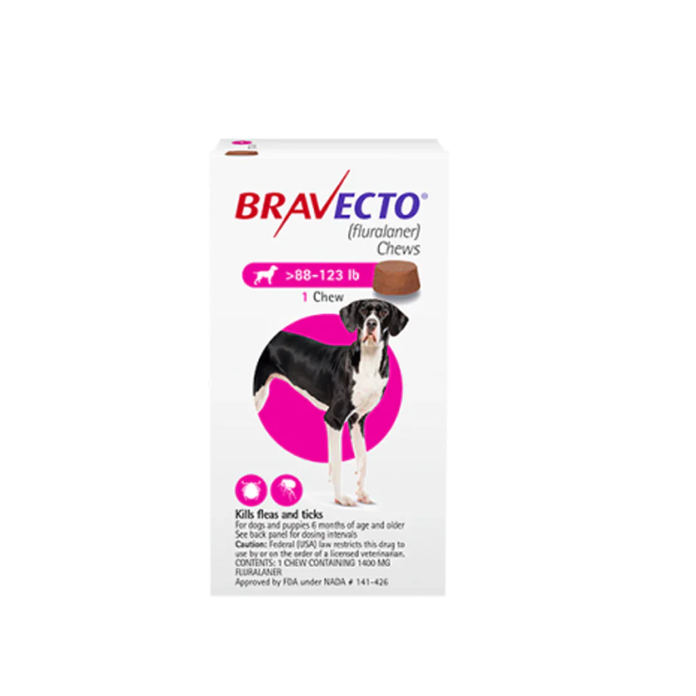 Bravecto Chewable Tablet For Very Large Dogs (40 - 56 Kg) X 1 Tablet