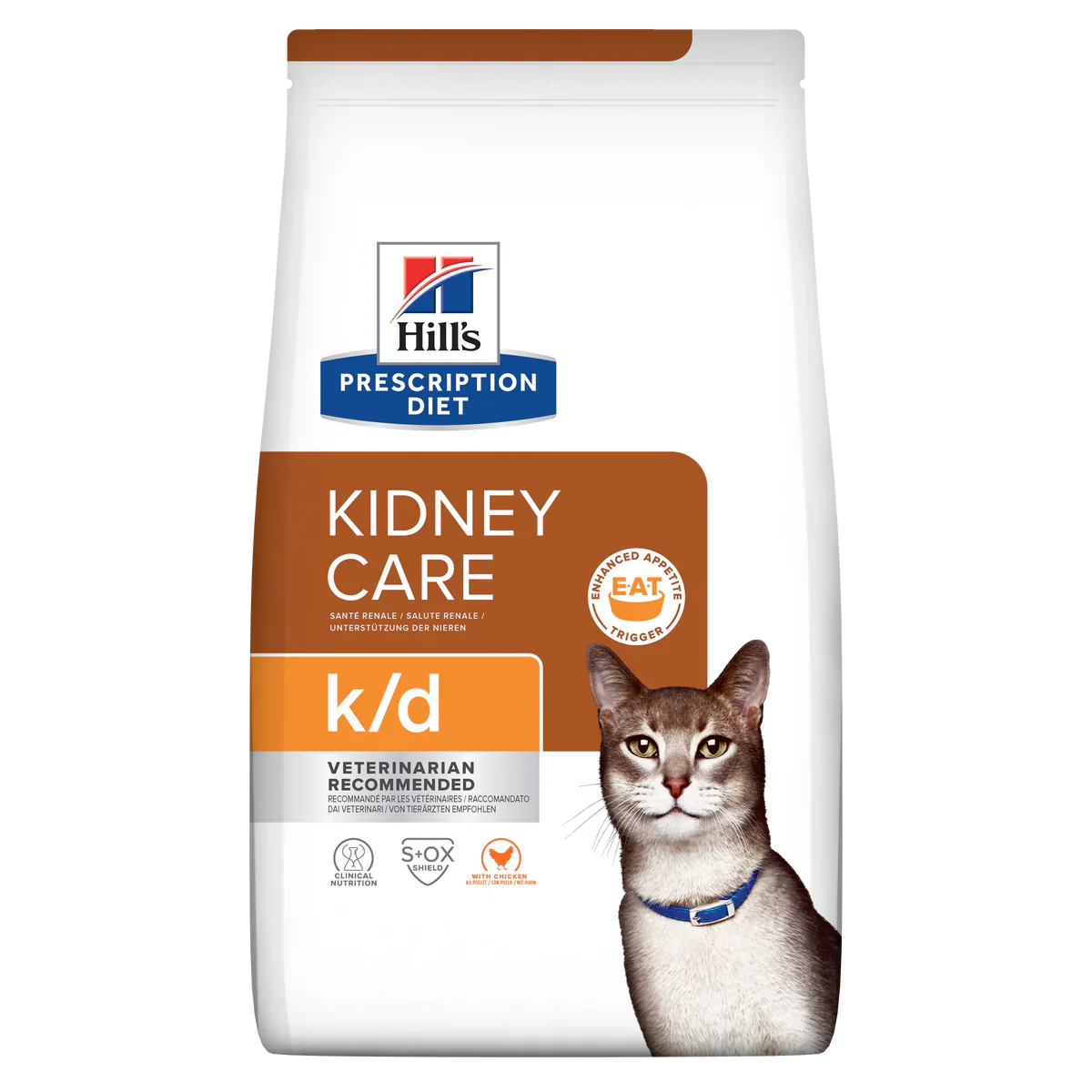 Hill's Veterinary K/D Kidney Care Dry Cat Food with Chicken 3kg