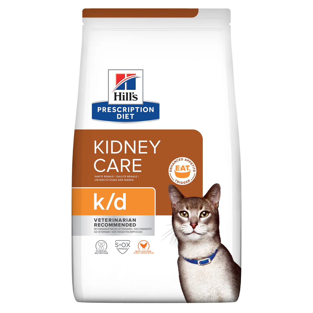 Hill's Veterinary K/D Kidney Care Dry Cat Food with Chicken 1.5kg