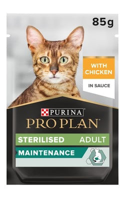 PURINA® PRO PLAN® Sterilised Nutri Savour™ with Chicken in Gravy 85g - Adult Cat - Wet Food