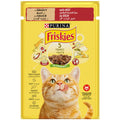 Purina Friskies Beef Chunks in Gravy Wet Cat Food Pouch 85g
