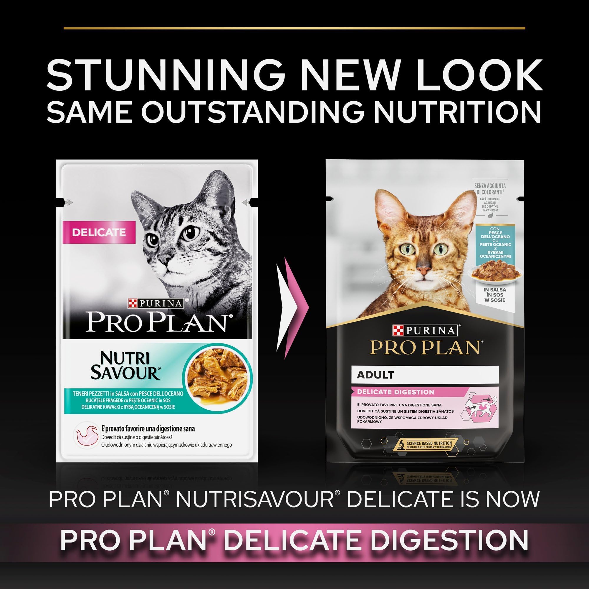 PURINA® PRO PLAN® Delicate Nutri Savour™ with Oceafish in Gravy 85g