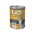Filos Chunks with Chicken - wet cat food 405g