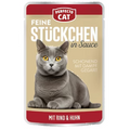 Perfecto Cat Feine  Stückchen in Sobe mit Rind & Huhn 100g