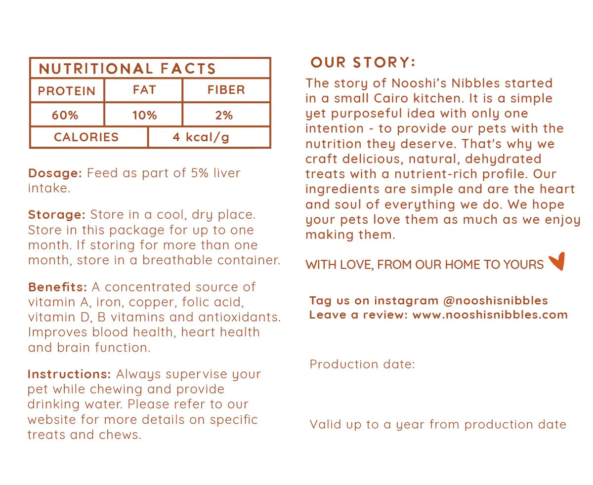 Nooshi's Nibbles Chicken Liver 100GM