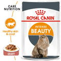 Royal Canin Intense Beauty in Gravy (85 gm\Pouch) - Wet food for adult cats - supports a healthy skin and shiny coat