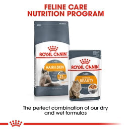 Royal Canin Intense Beauty in Jelly (85gm\Pouch) - Wet food for Adult cats - supports a healthy skin and shiny coat