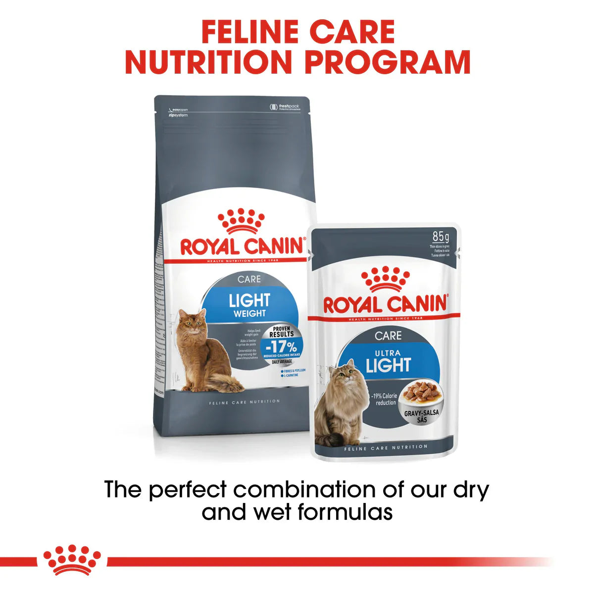 Royal Canin Ultra Light in Gravy (85gm\ Pouch) - Wet food for adult cats - helps limit weight gain