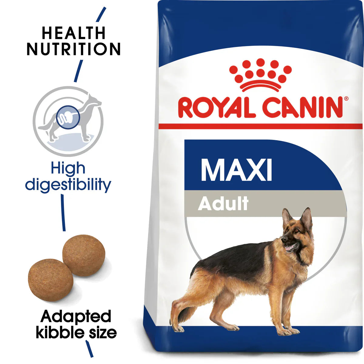 Royal Canin Maxi Adult - Dry food for large dogs from 26 to 44 KG. From 15 months to 5 years old