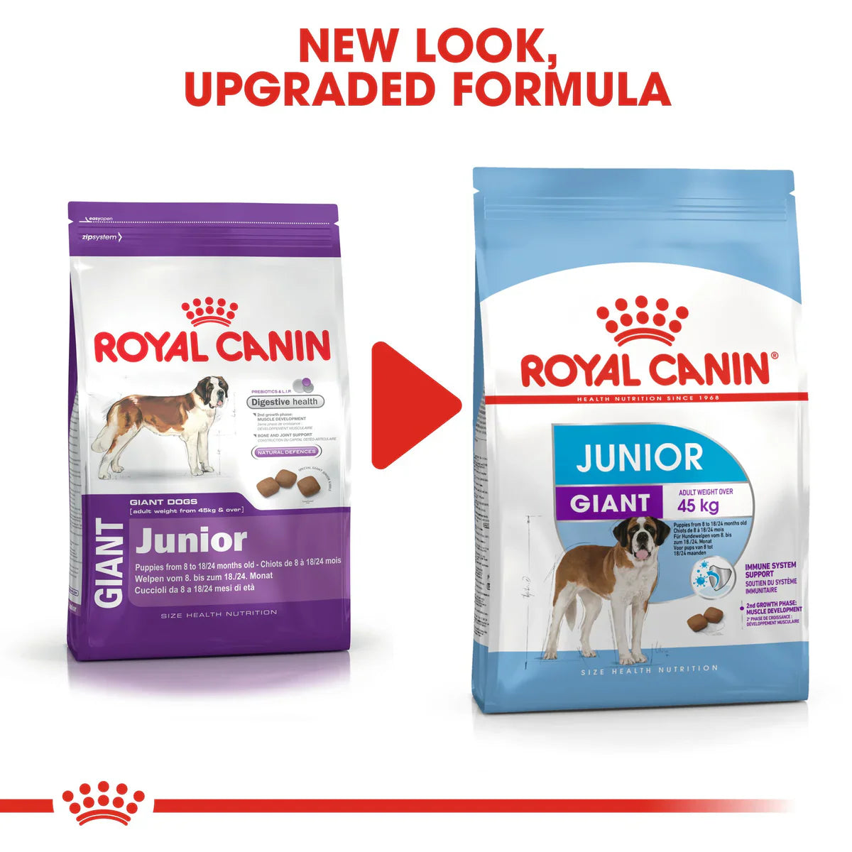 Royal Canin Giant Junior - Dry food for giant dogs - Adults weight from 45 KG and over - from 8 months to 18\24 months