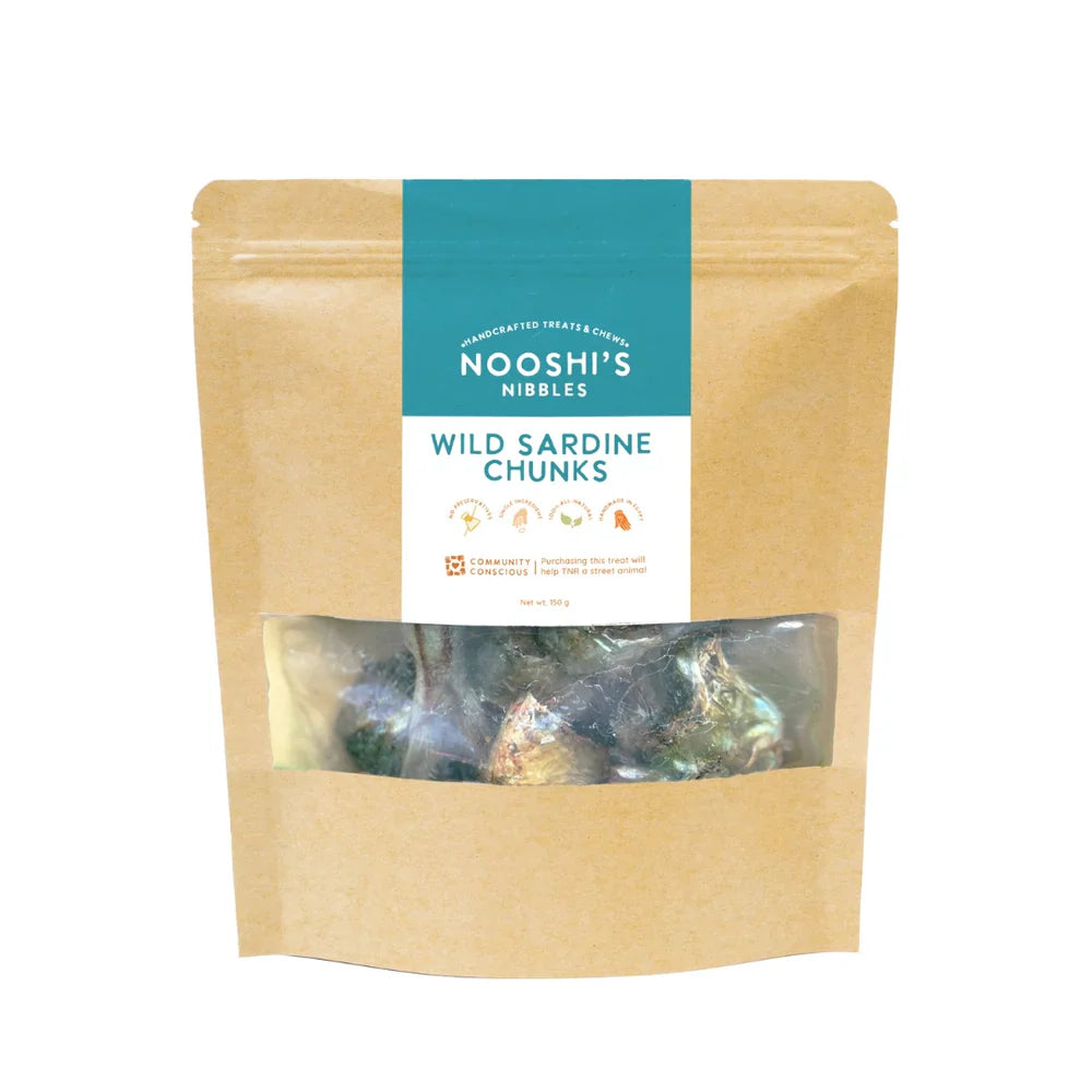 Nooshi's Nibbles Wild Sardine Chunks 150GM