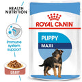 Royal Canin Maxi Puppy in Gravy (140 gm\pouch) - wet food for large dogs - Adult weight from 26 to 44 KG. From 2 to 15 months